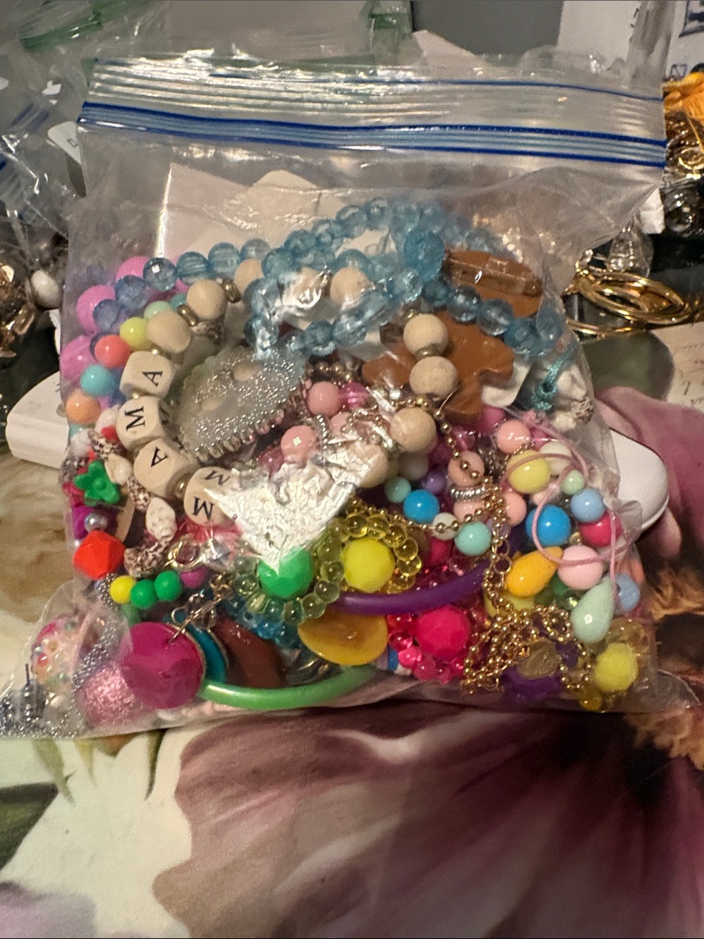 Kids Multicolor Bead, necklaces, Bracelets & Charm Set - Assorted Colors
